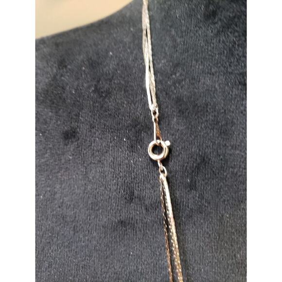 Women's Multi-Strand Beaded Necklace Gold Tone Brown Glass Beads Layered Chain - Picture 6 of 6